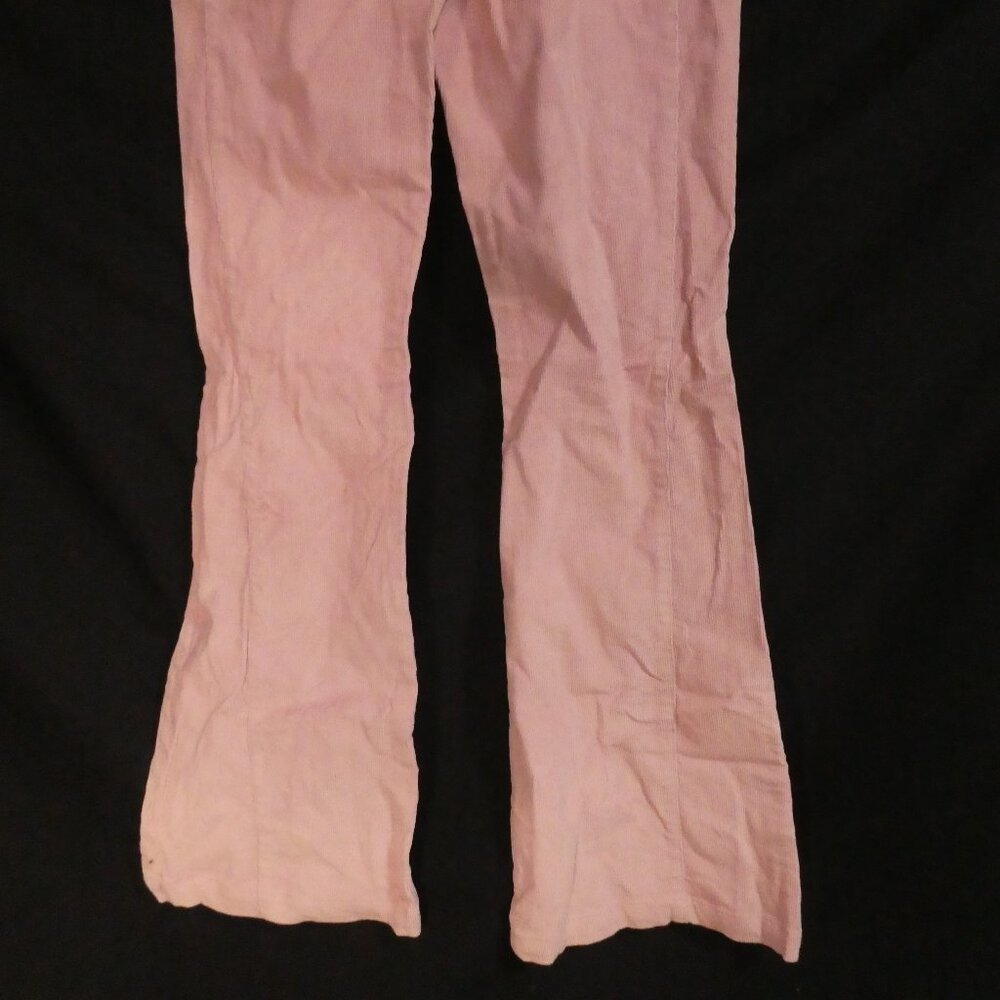Vintage | NAF NAF | size 38 | Pastel Pink Flare Pants with Lace-Up Closure - Picture 14 of 16